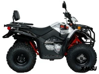 Квадрицикл KAYO AU200 спинка дуги (белый пластик 2024 г.) (ПТС)