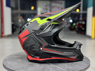 Шлем кроссовый HETOSHI XD1-51 цв. Черно-серо-красно-желтый матовый р. S