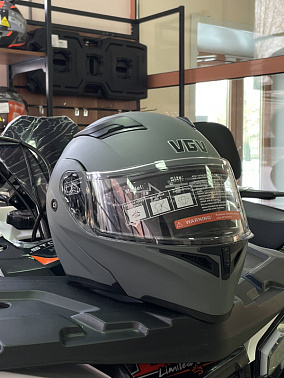 Шлем модуляр HETOSHI OIKE цв. Черно-серый р.L