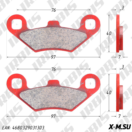 Колодки тормозные дисковый POLARIS FA159