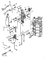 Электрические компоненты, реле 4-Х ТАКТНОГО ПЛМ MERCURY 100 Серийный номер от 1B227000 до 1B366822