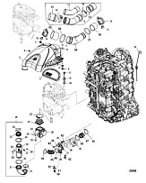 Индукционные компоненты 4-Х ТАКТНОГО ПЛМ MERCURY 135 Серийный номер от 1B381712 до 1B517158
